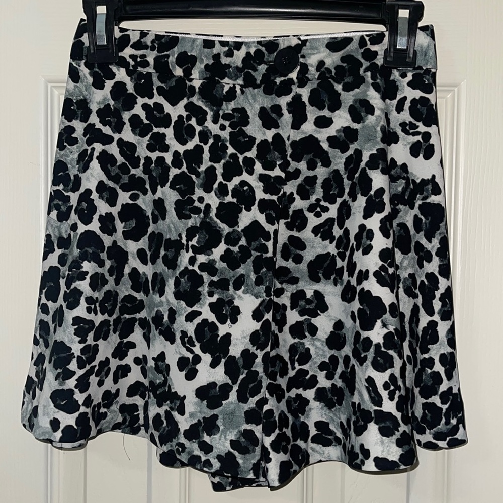 ZARA size xs cheetah print black and grey